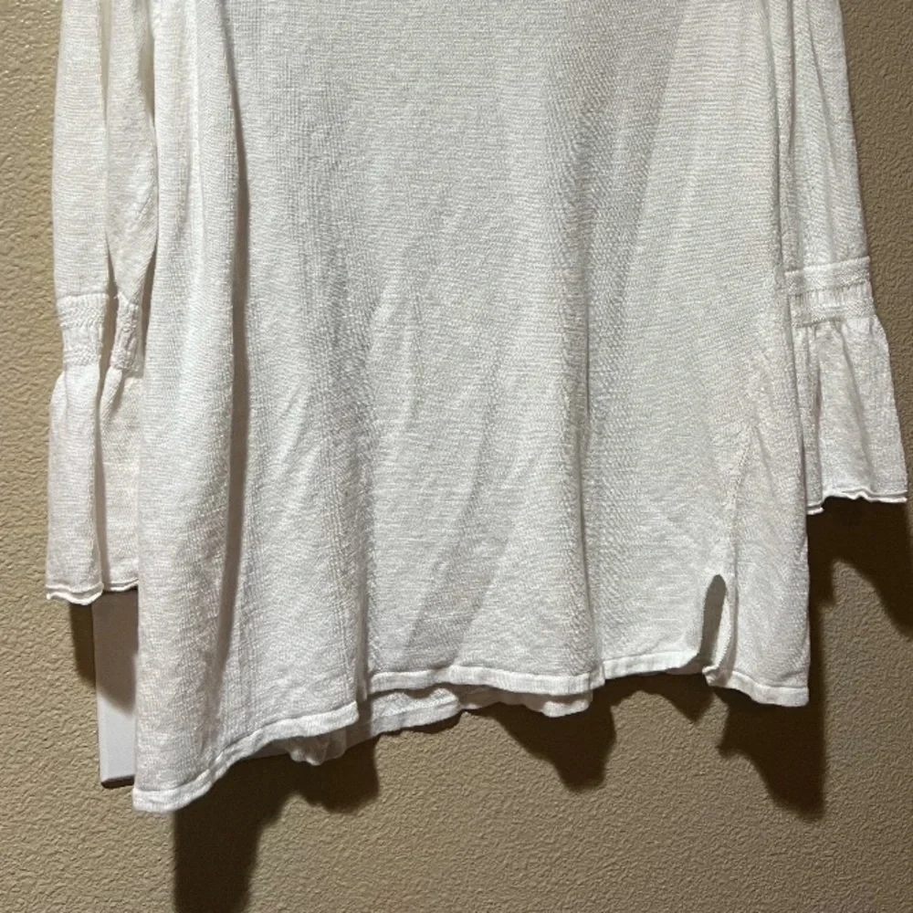 Talbots romantic bracelet bell sleeve sweater linen old money minimalist coastal